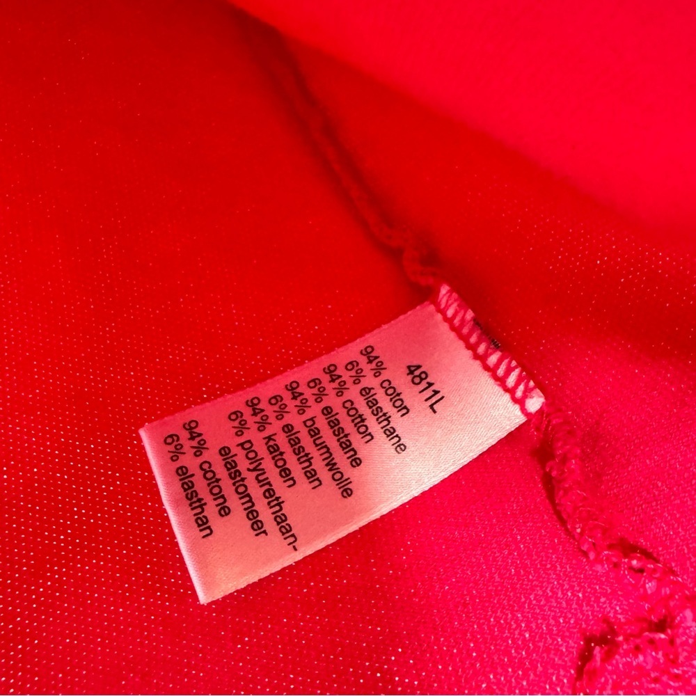 Lacoste Pink Polo Shirt crocodile alligator 🐊 logo button up golf preppy collar - Picture 7 of 9